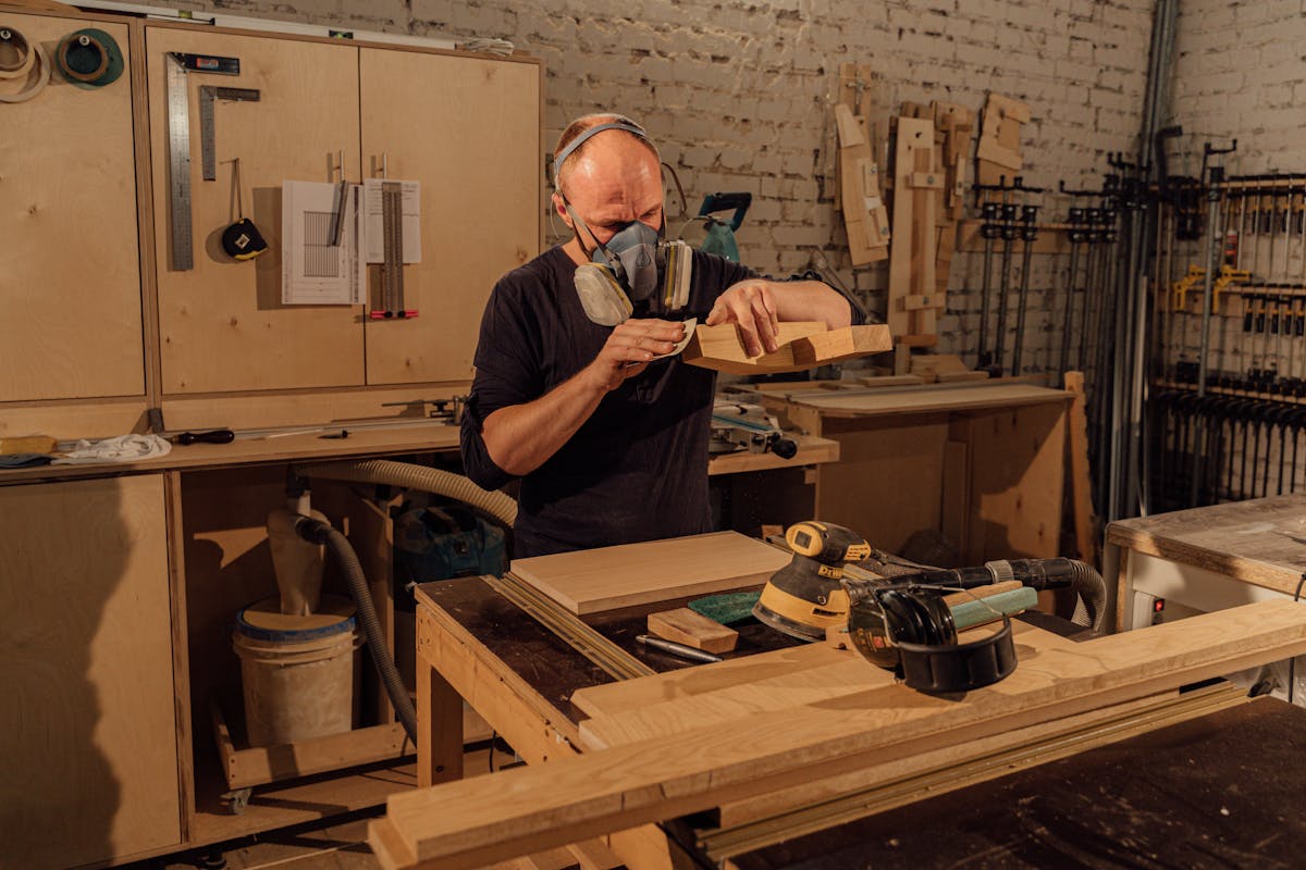 Sussex Bespoke Interiors craftsman at work