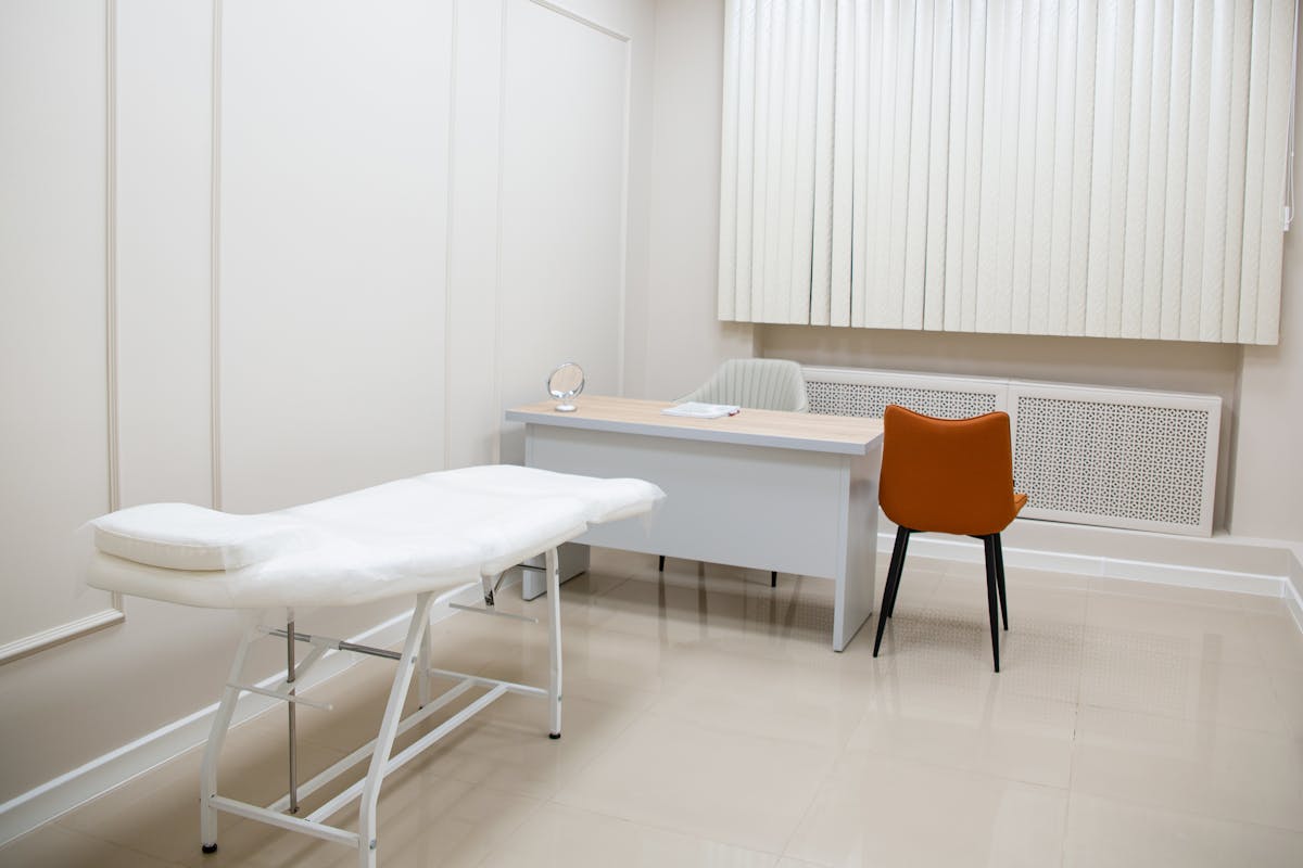 Clean modern clinic reception area