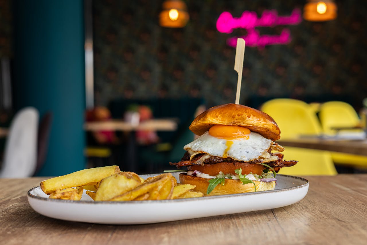 Beautifully plated dish with fresh ingredients